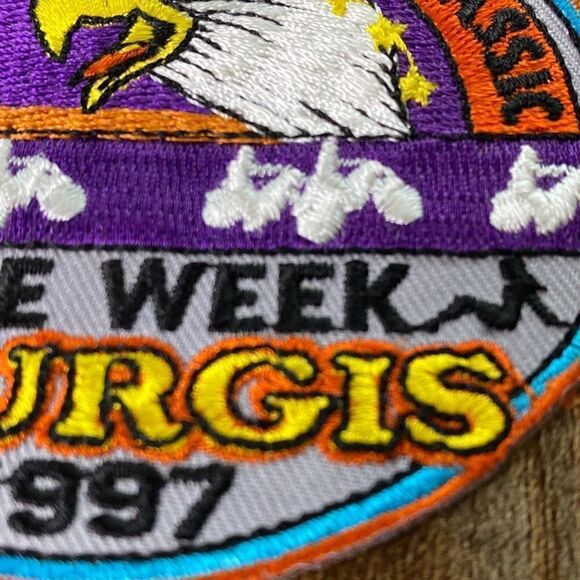 New old stock Sturgis Bike Week 1997 Eagle patch Motorcycle classic - Picture 3 of 6
